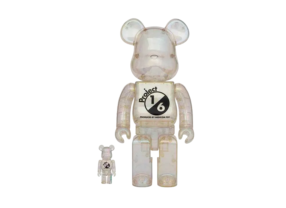 Bearbrick project 1/6 CLEAR CHROME 100% & 400%