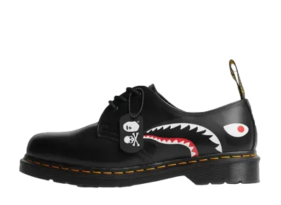 A BATHING APE®︎ × mastermind JAPAN × Dr.Martens 3-Eye Shoes "Black"