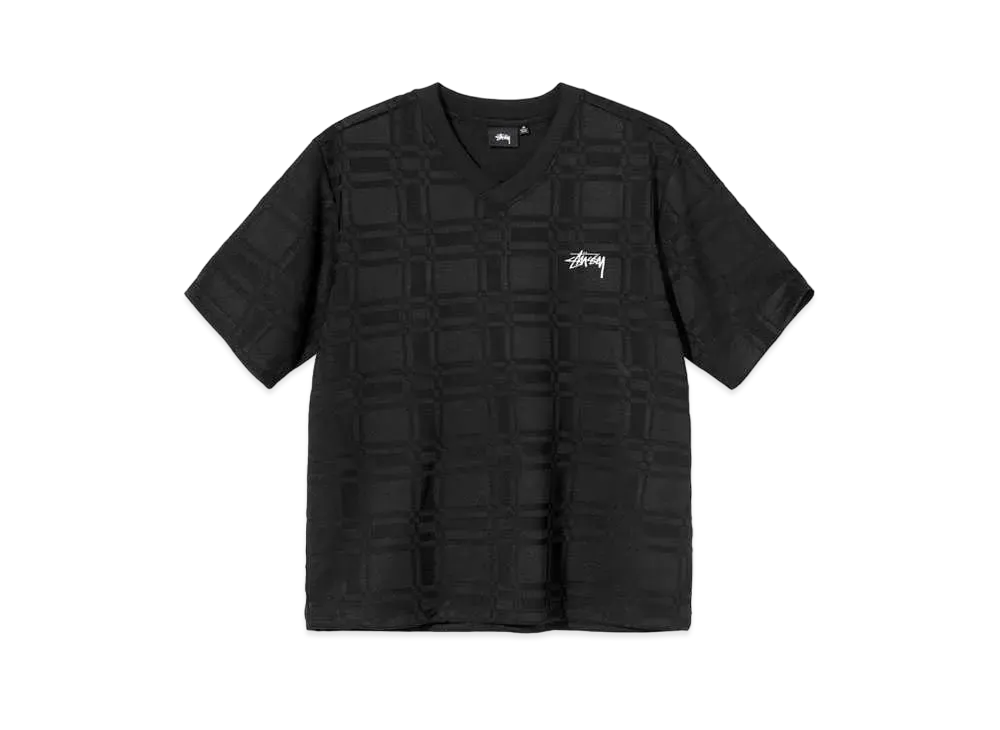 Stussy PLAID SOCCER JERSEY "Black"