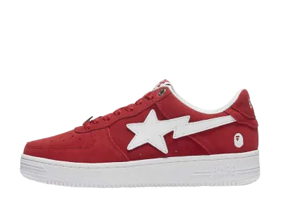 A BATHING APE®︎ BAPE STA Suede Pack "Red"