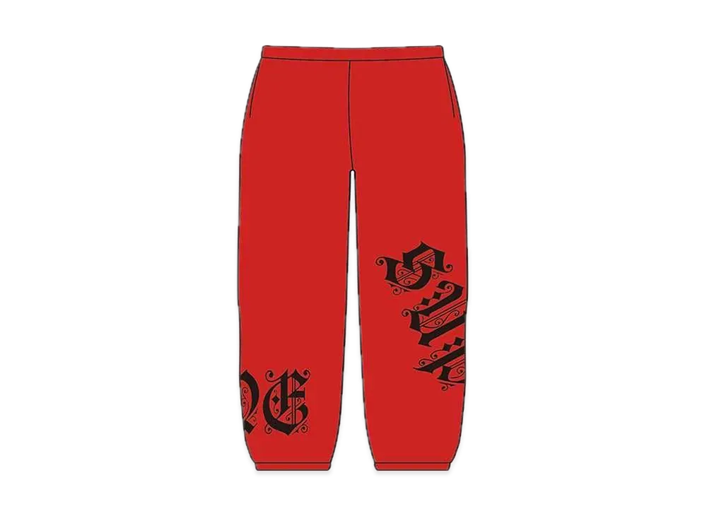 Supreme Old English Wrap Sweatpant "Red"