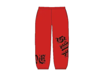 Supreme Old English Wrap Sweatpant "Red"