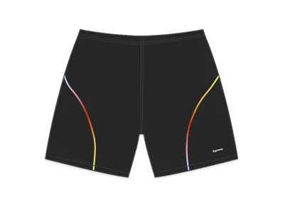 Supreme Gradient Piping Water Short "Black"