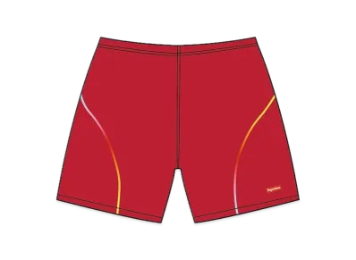 Supreme Gradient Piping Water Short "Red"