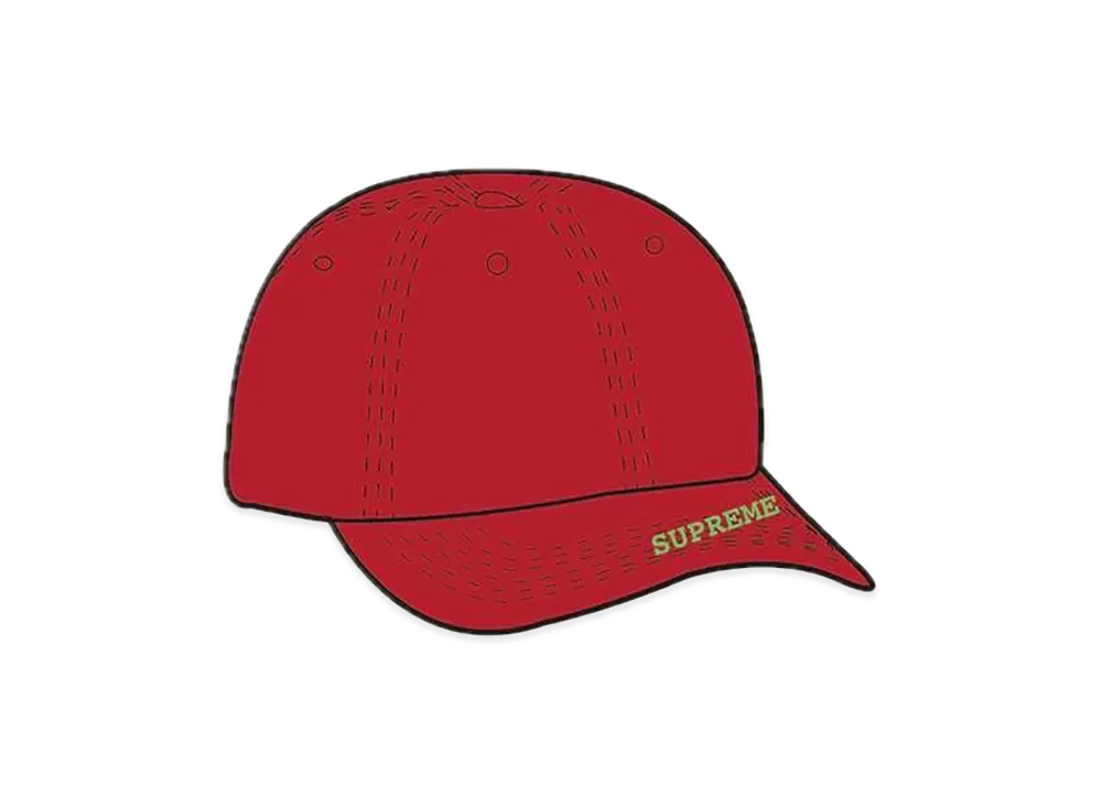 Supreme Visor Logo 6-Panel "Red"