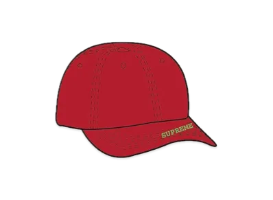 Supreme Visor Logo 6-Panel "Red"