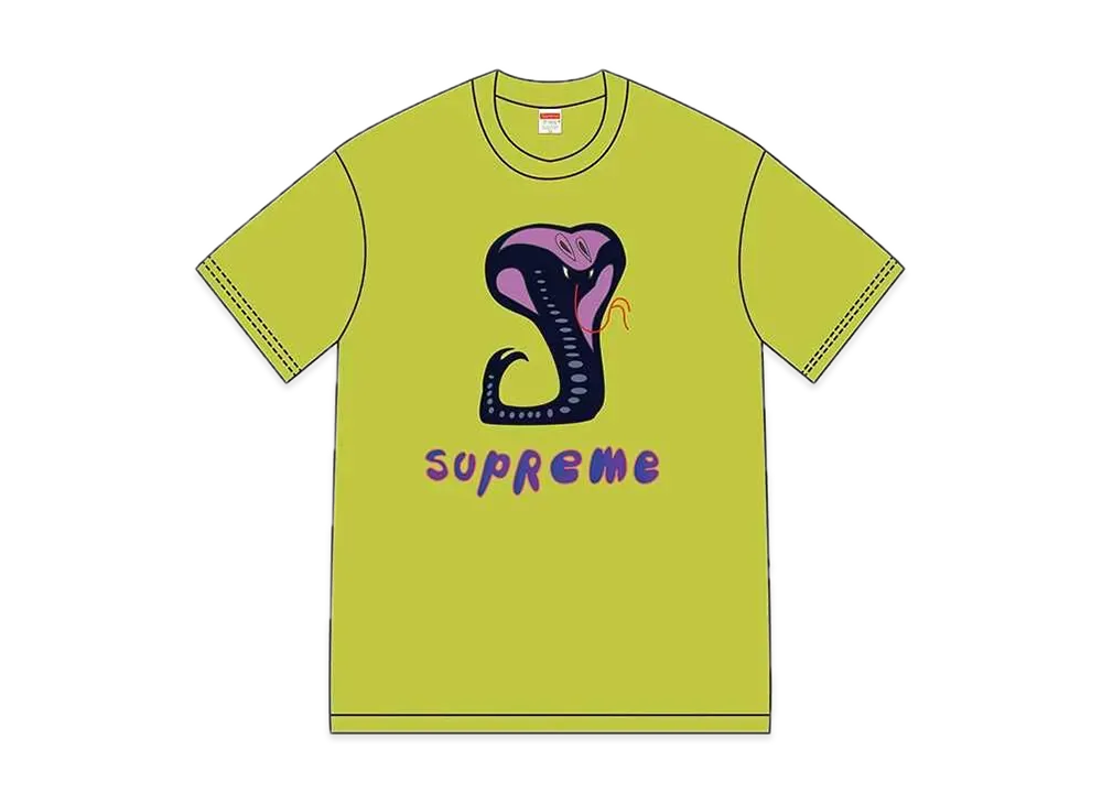 Supreme Snake Tee "Bright Green"
