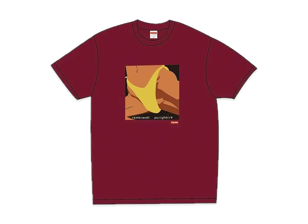 Supreme / Butthole Surfers Rembrandt Pussyhorse Tee "Dark Magenta"