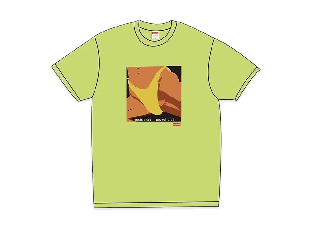 Supreme / Butthole Surfers Rembrandt Pussyhorse Tee "Neon Green"