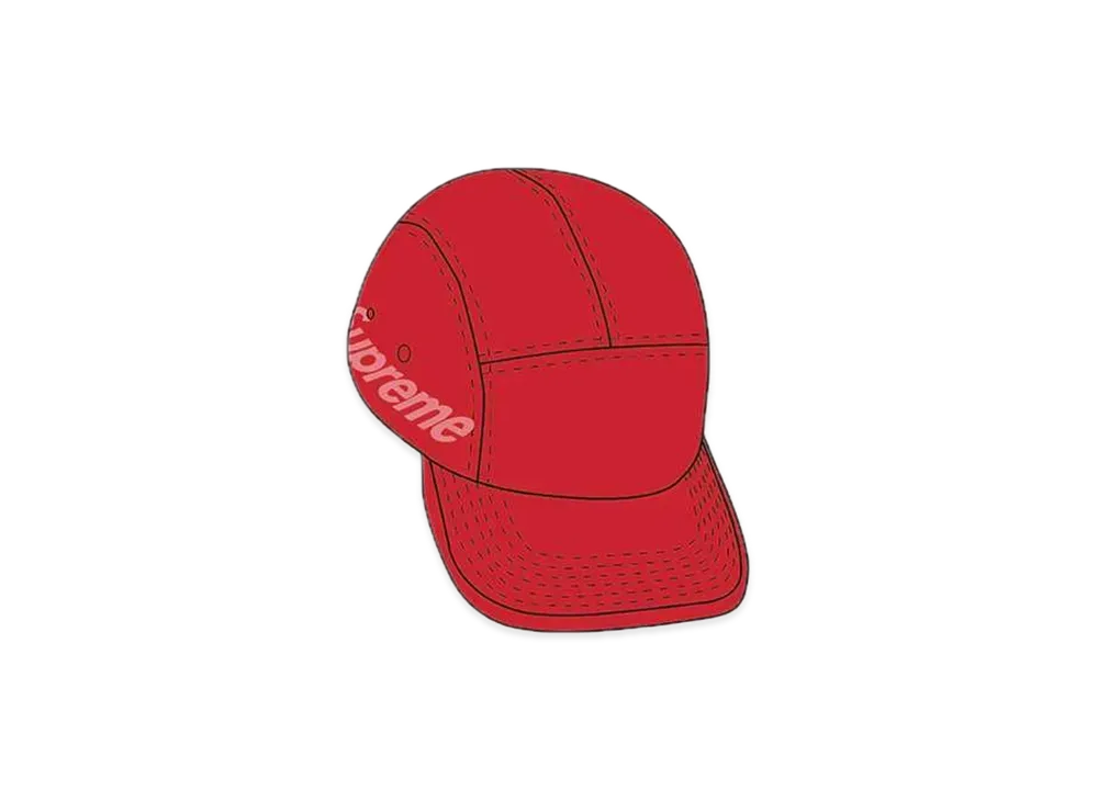 Supreme Jacquard Pique Camp Cap "Red"