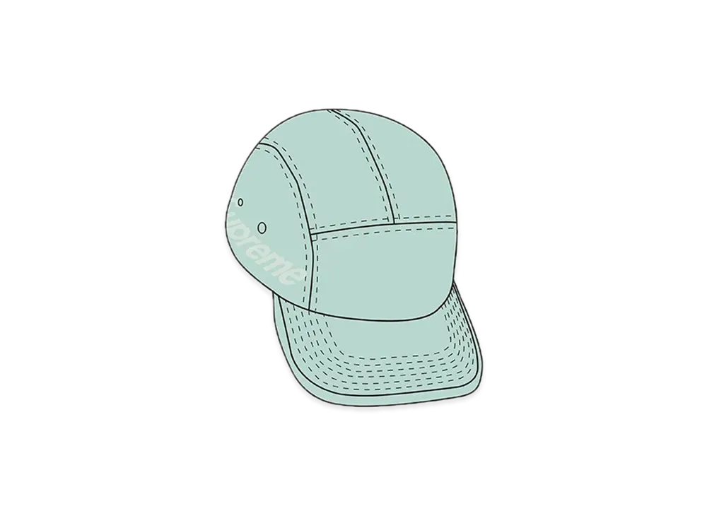 Supreme Jacquard Pique Camp Cap "Teal"