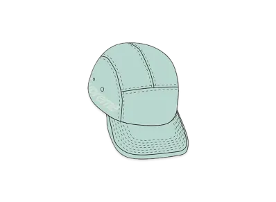 Supreme Jacquard Pique Camp Cap "Teal"