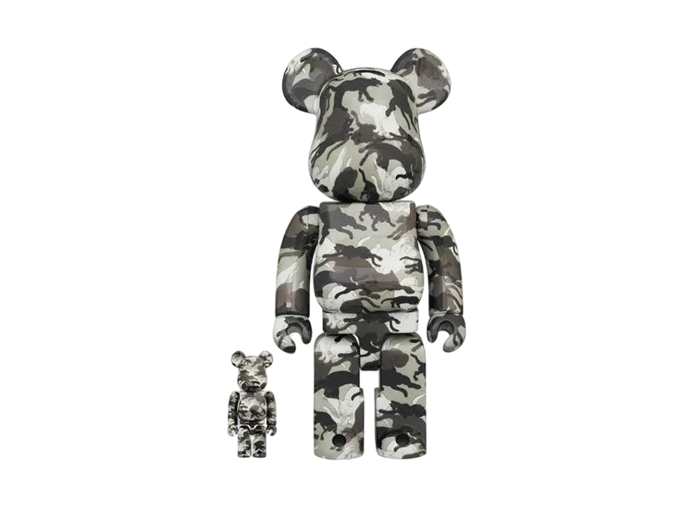 Bearbrick 石川真澄「猫しぐさ 名採模様」100% & 400%