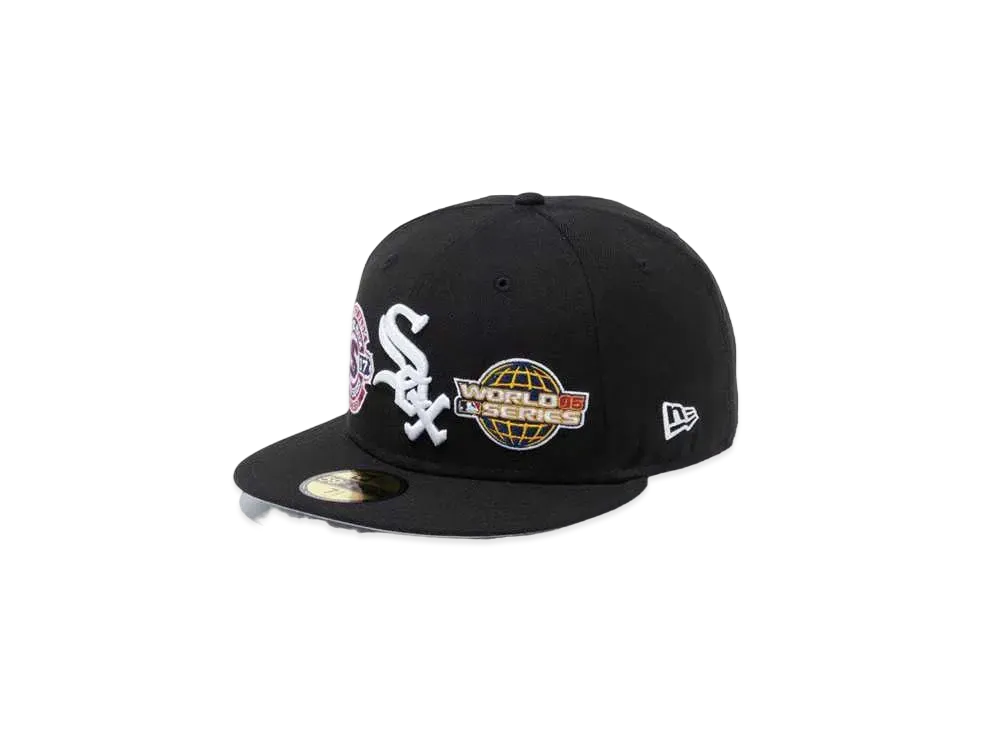 NEW ERA 59Fifty World Champions Chicago White Sox Gray Under Visor "Black"