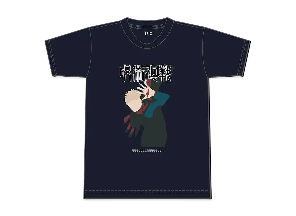 Uniqlo 呪術廻戦 UT Graphic T-Shirt 虎杖 悠仁 "Navy"