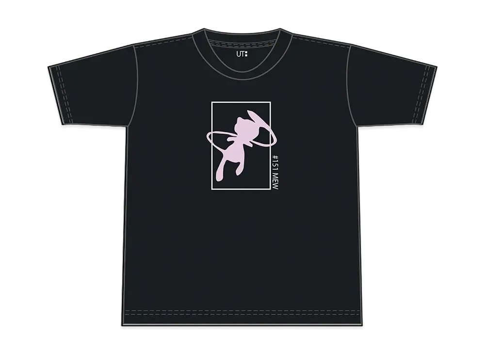 Uniqlo Women Pokemon All Stars UT Graphic T-Shirt Mew "Black"