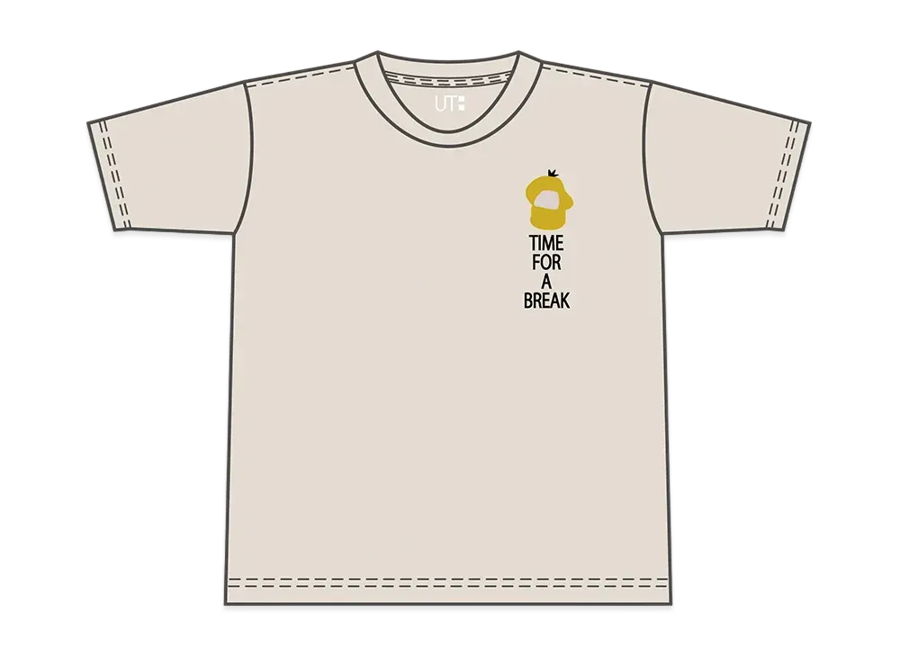 Uniqlo Women Pokemon All Stars UT Graphic T-Shirt Psyduck "Natural"