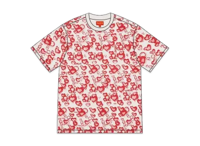 Supreme Jacquard Bubble Hearts Top "White"