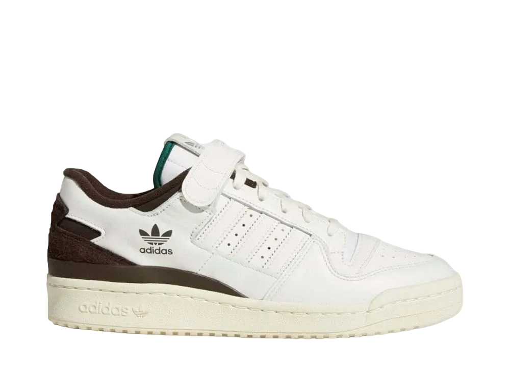 adidas FORUM 84 LOW "CREAM WHITEト/COLLEGE GREEN/SILVER METALLIC"