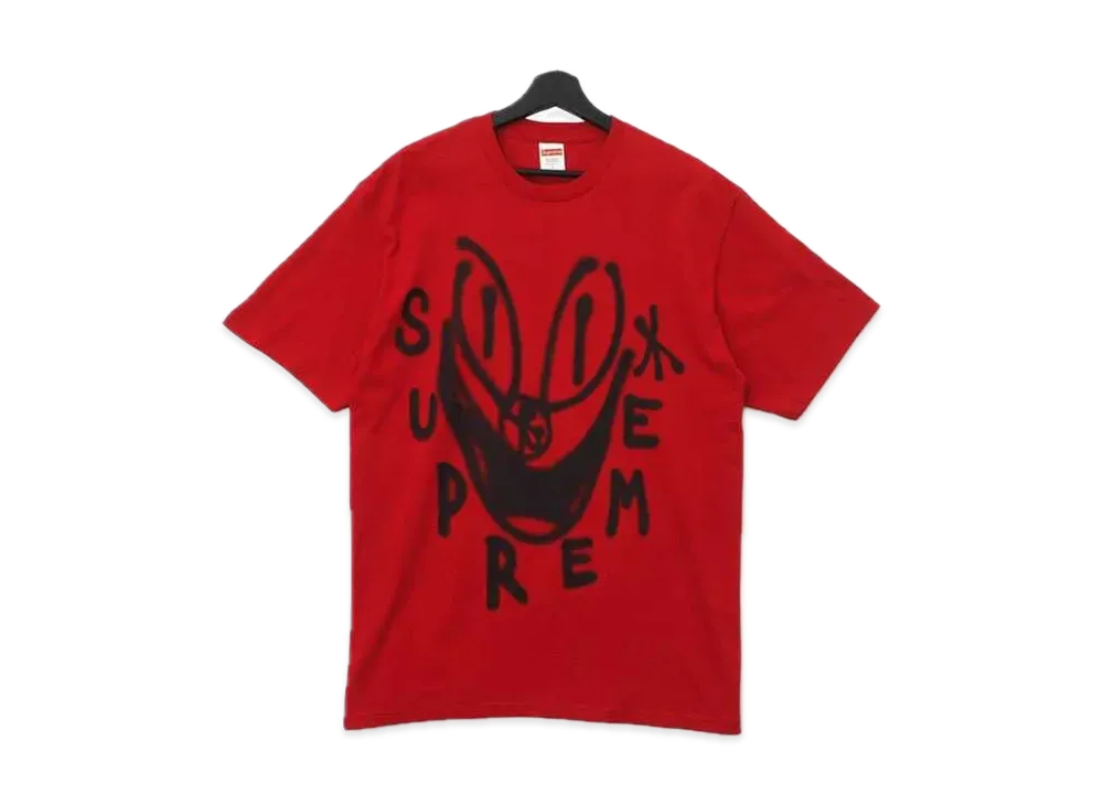 シュプリーム スマイル Tシャツ "レッド"