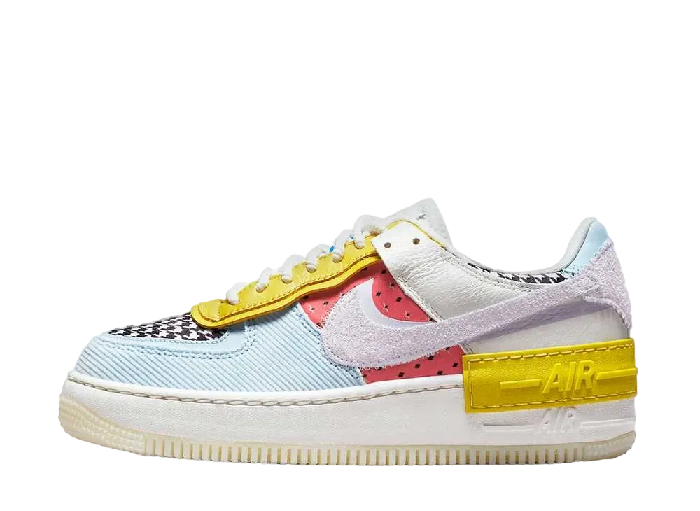 ナイキ エアフォース1 ロー シャドウ "ミックスパターンズ アンド テクスチャーズ"