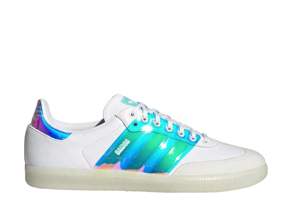 adidas Samba OG "Footwear White/Pulse Aqua"