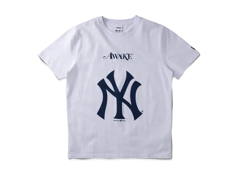 New Era × Awake × MLB Dueling Logo Subway Series Short Sleeve T-Shirt "White"