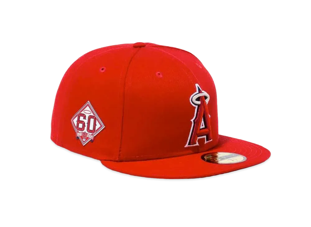 New Era Los Angeles Angels 59FIFTY MLB On Field Baseball Cap "LAA 60th"
