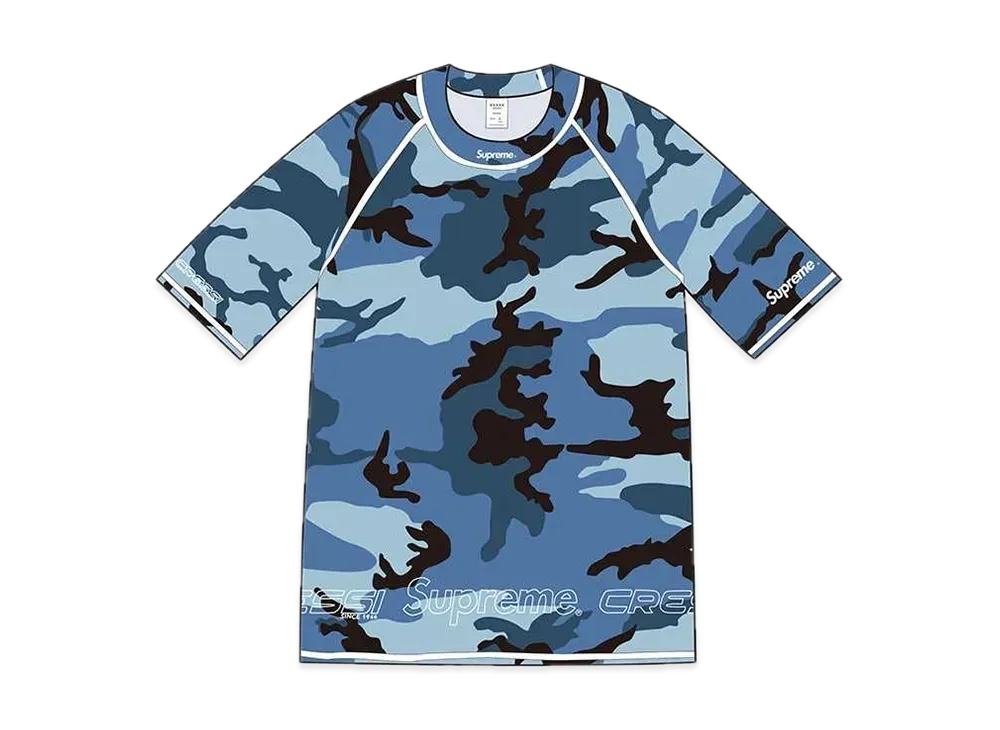 Supreme / Cressi® Rash Guard "Blue Camo"