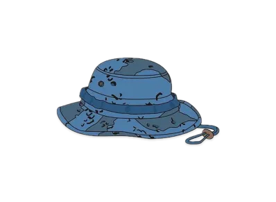 Supreme Overdyed Camo Boonie "Blue"