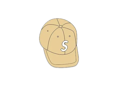 Supreme Terry S Logo 6-Panel "Yellow"