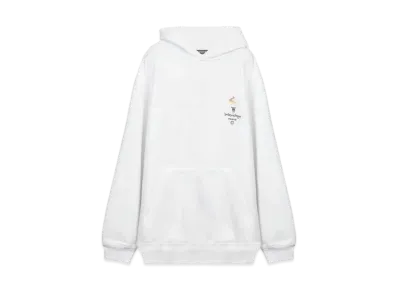 BALENCIAGA Paris Olympics Embroidery Hoodie "White"