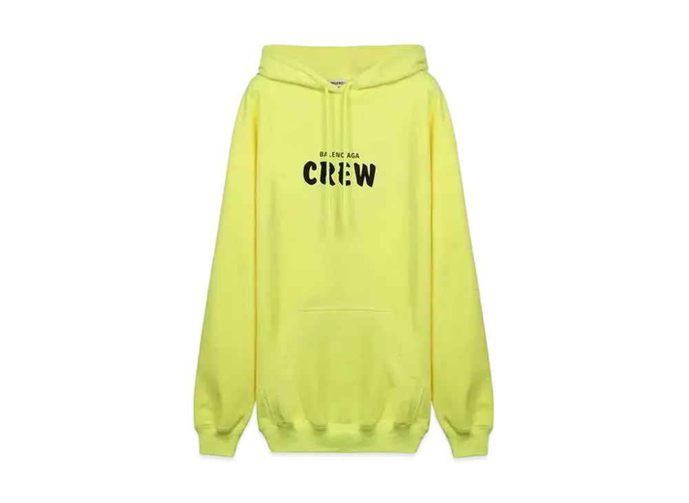 BALENCIAGA Crew Oversize Hoodie "Yellow"