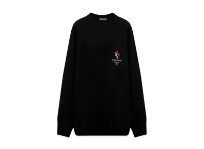 BALENCIAGA Paris Crewneck Sweater "Black"