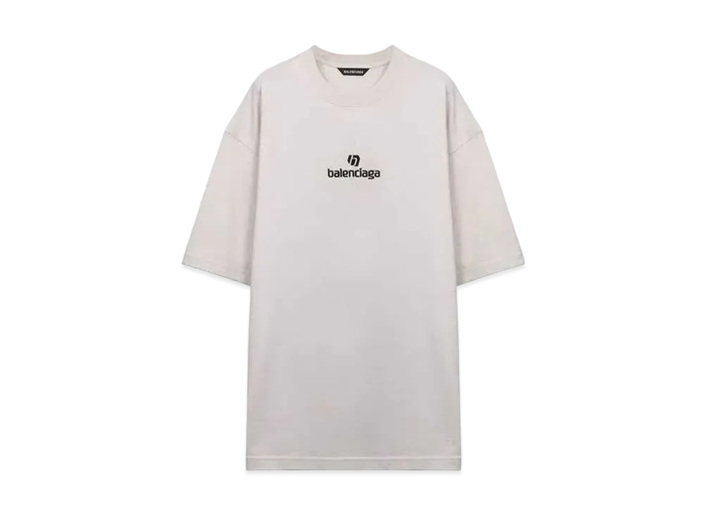 BALENCIAGA Sponsor Logo T-shirt "Ivory"
