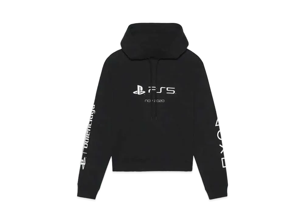BALENCIAGA x PlayStation Fitted Hoodie "Black"