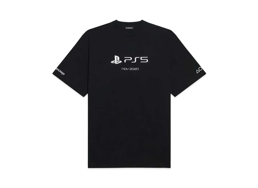 BALENCIAGA x PlayStation Boxy T-shirt "Black"