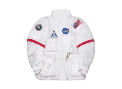 BALENCIAGA Space Technical Ripstop Parka "White"