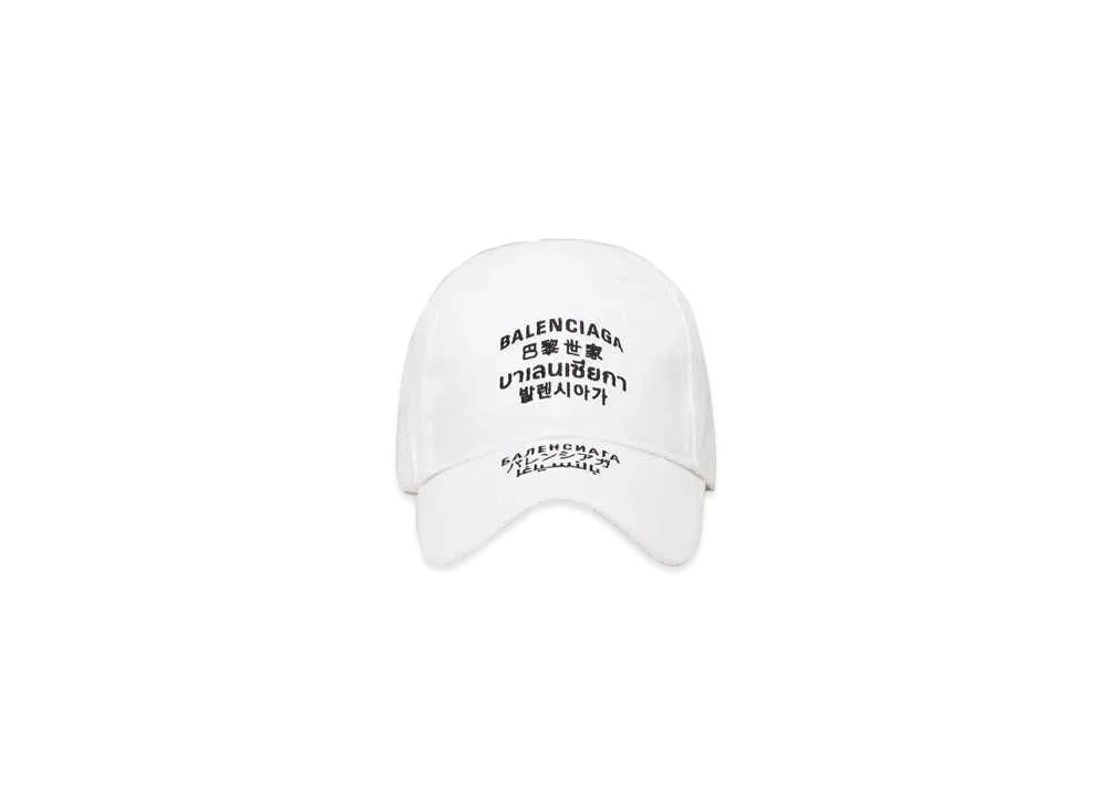 BALENCIAGA Languages Cap "White"