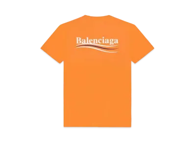 BALENCIAGA Political Campaign Small Fit T-shrit "Tangerine"