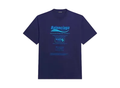 BALENCIAGA Dry Cleaning Boxy T-shrit "Blue"