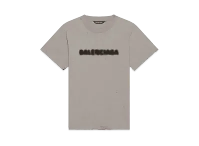 BALENCIAGA Blurry Small Fit T-shrit "Grey"