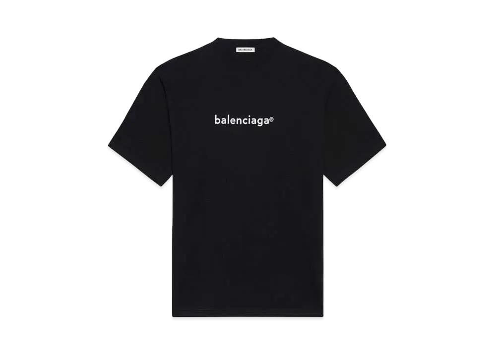 BALENCIAGA New Copyright Large Fit T-shrit "Black"