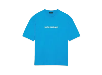 BALENCIAGA New Copyright Large Fit T-shrit "Blue"