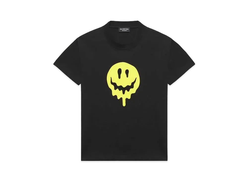 BALENCIAGA Drip Peace Small Fit T-shrit "Black"
