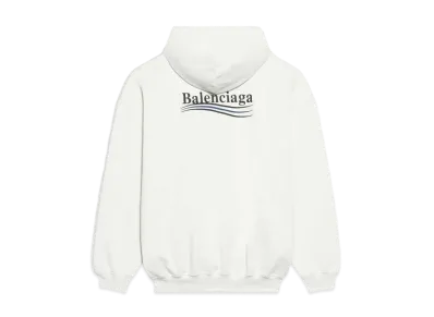 BALENCIAGA Political Campaign Medium Fit Hoodie "White"