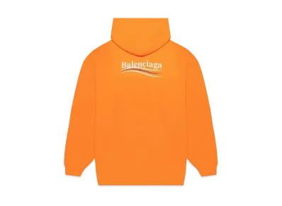 BALENCIAGA Political Campaign Medium Fit Hoodie "Tangerine"