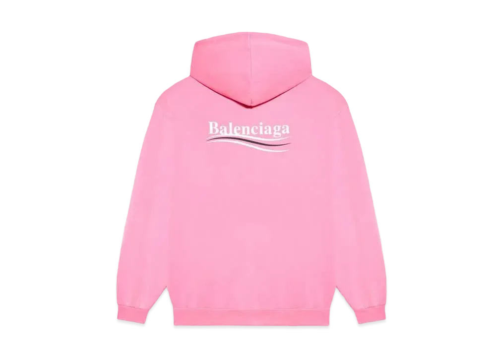 BALENCIAGA Political Campaign Medium Fit Hoodie "Pink"