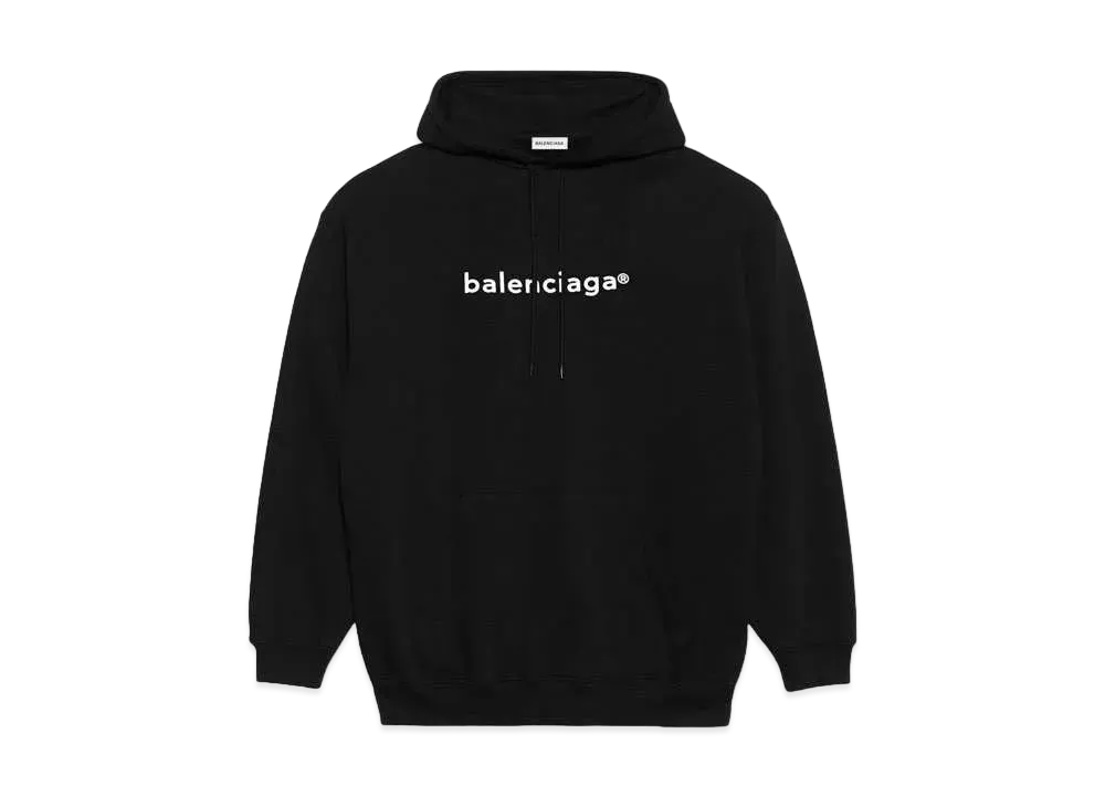 BALENCIAGA New Copyright Medium Fit Hoodie "Black"