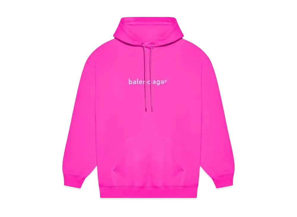 BALENCIAGA New Copyright Medium Fit Hoodie "Pink"